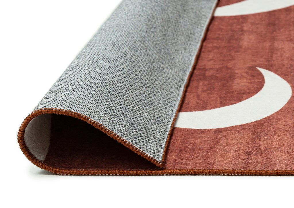 Collana Brown Terracotta Moon Washable Rug