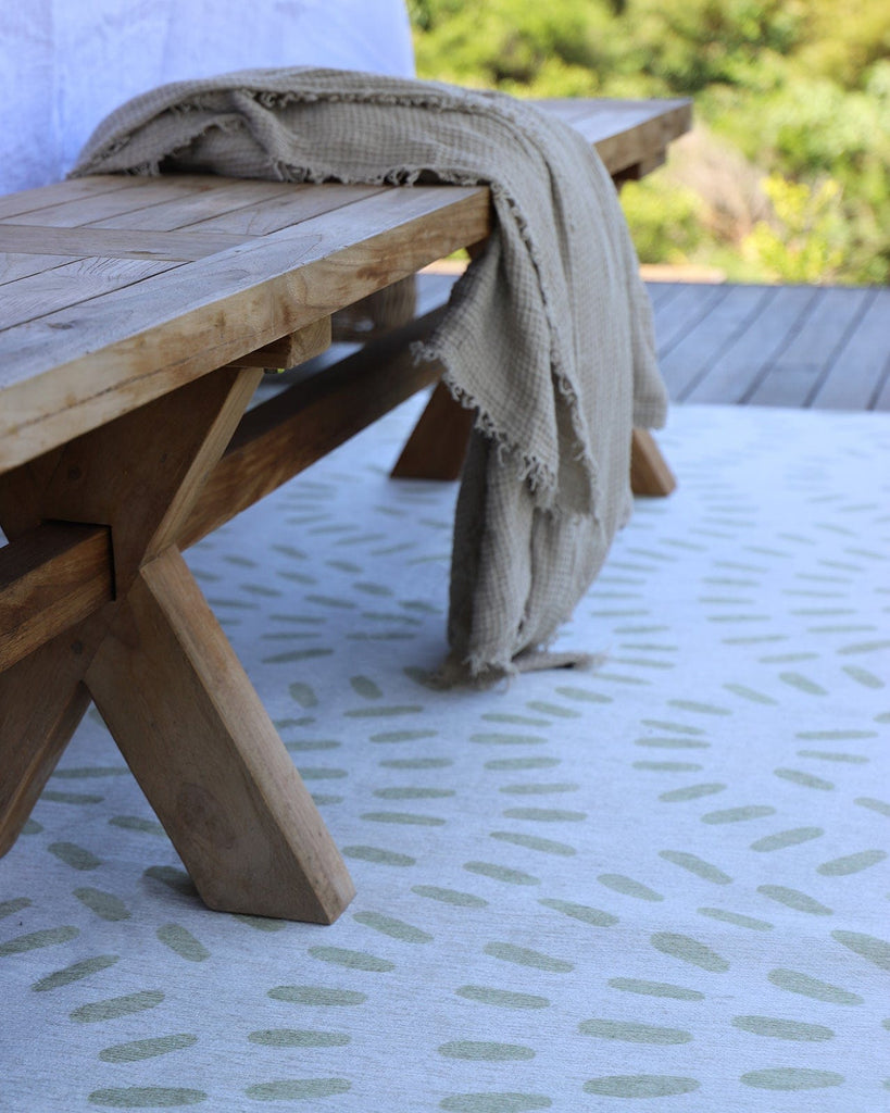 Coral Beige Cream Indoor Outdoor Washable Rug