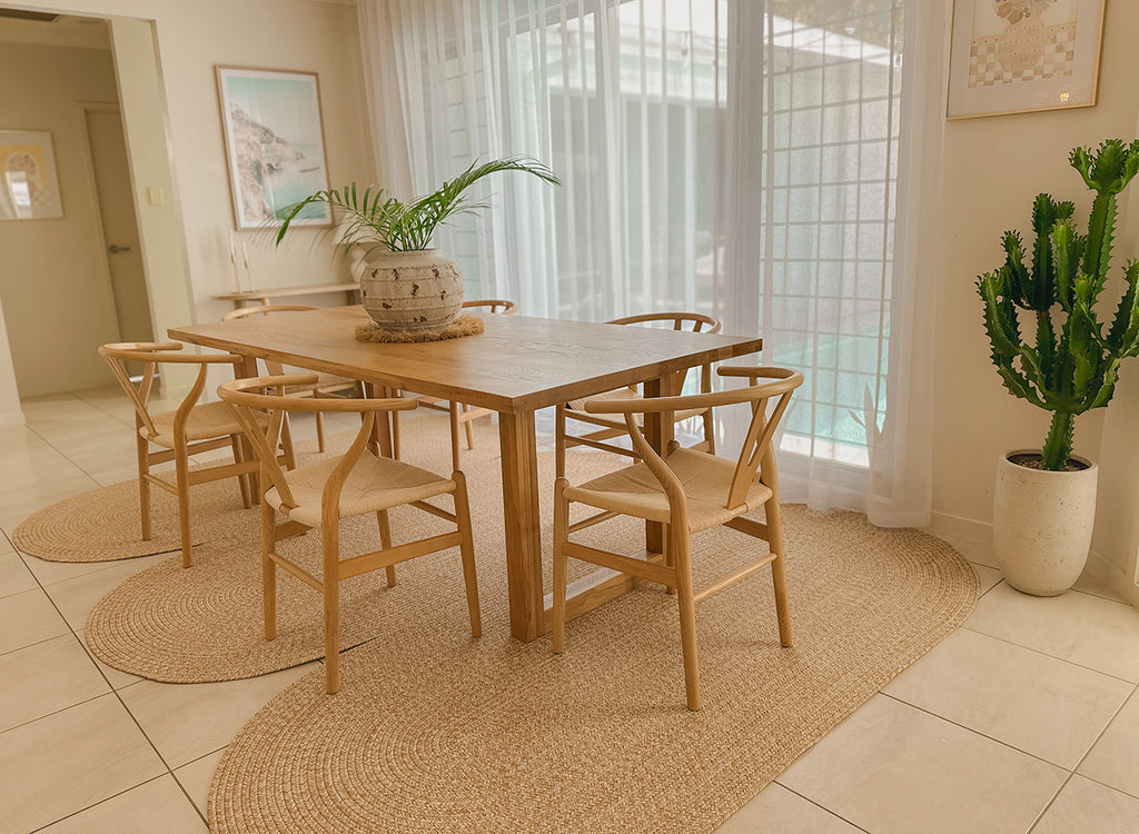 Cynthia Beige Modern Braided Indoor Outdoor Rug