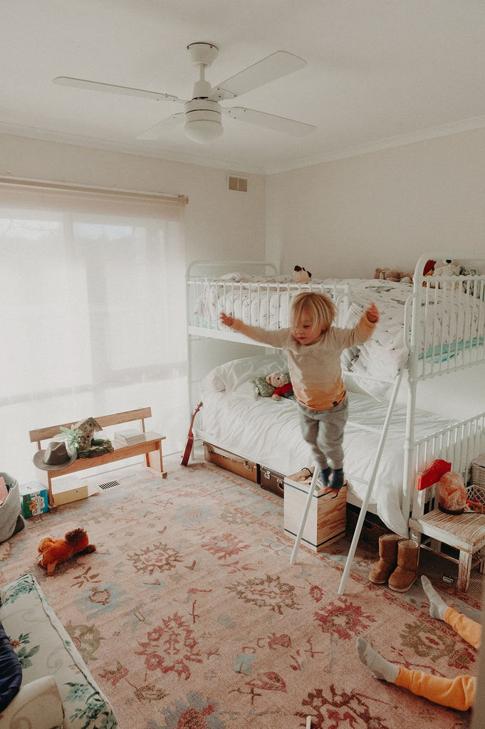 Dakota Blue and Pink Bordered Floral Rug