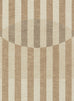 Delos Warm Sand and Soft Taupe Striped Indoor Outdoor Rug