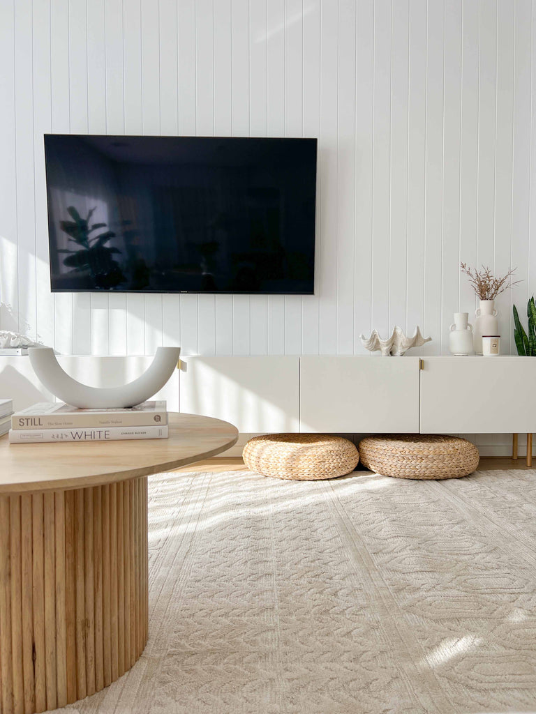 Delphine Ivory and Beige Tribal Transitional Rug