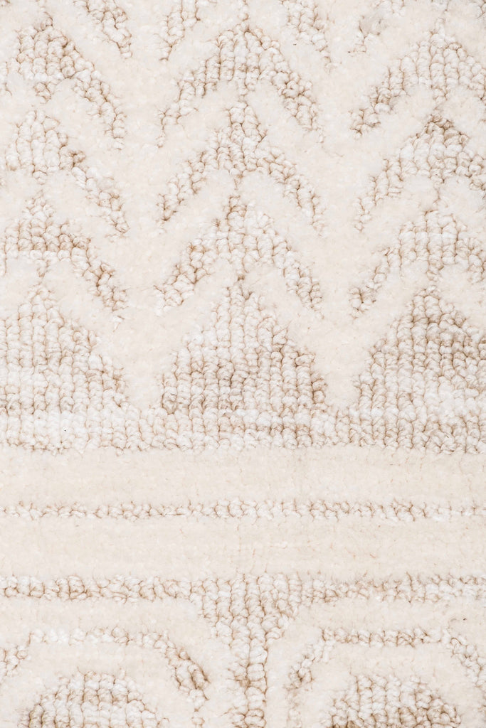 Delphine Ivory and Beige Tribal Transitional Rug