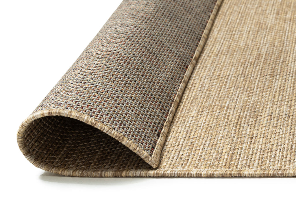 Dune Natural Beige Woven Indoor Outdoor Runner Rug