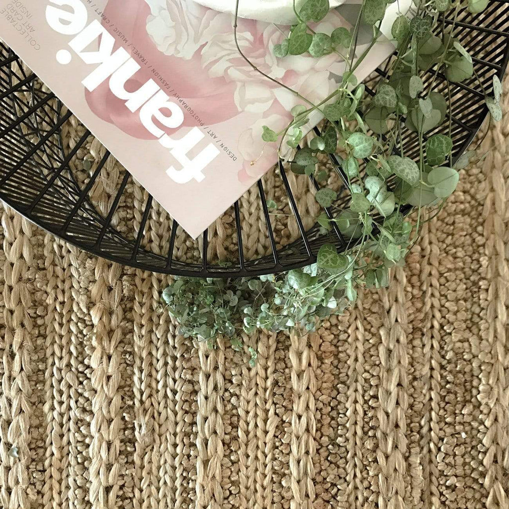 Eboni Chunky Braided Jute and Cotton Rug