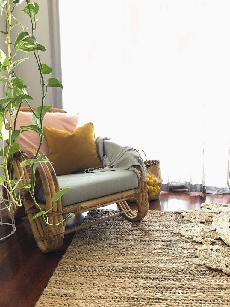 Eboni Chunky Braided Jute and Cotton Rug