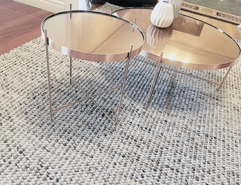 Vaasa Marbled Grey Chunky Wool Rug