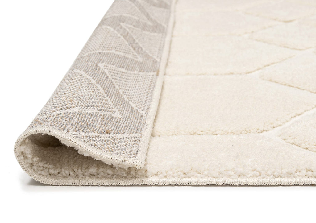 Elif Ivory Geometric Rug