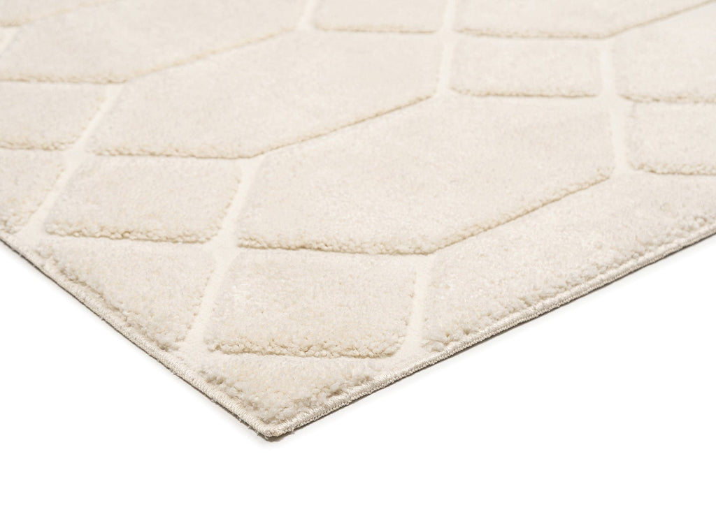 Elif Ivory Geometric Rug