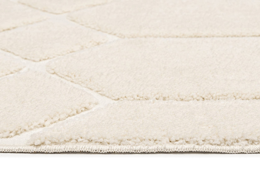 Elif Ivory Geometric Rug