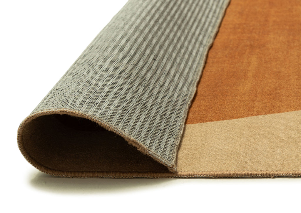 Ellie Mustard Botanical Washable Rug