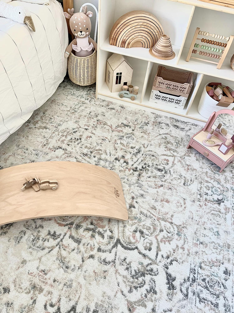 Elouise Cream And Grey Multi-Colour Traditional Floral Rug