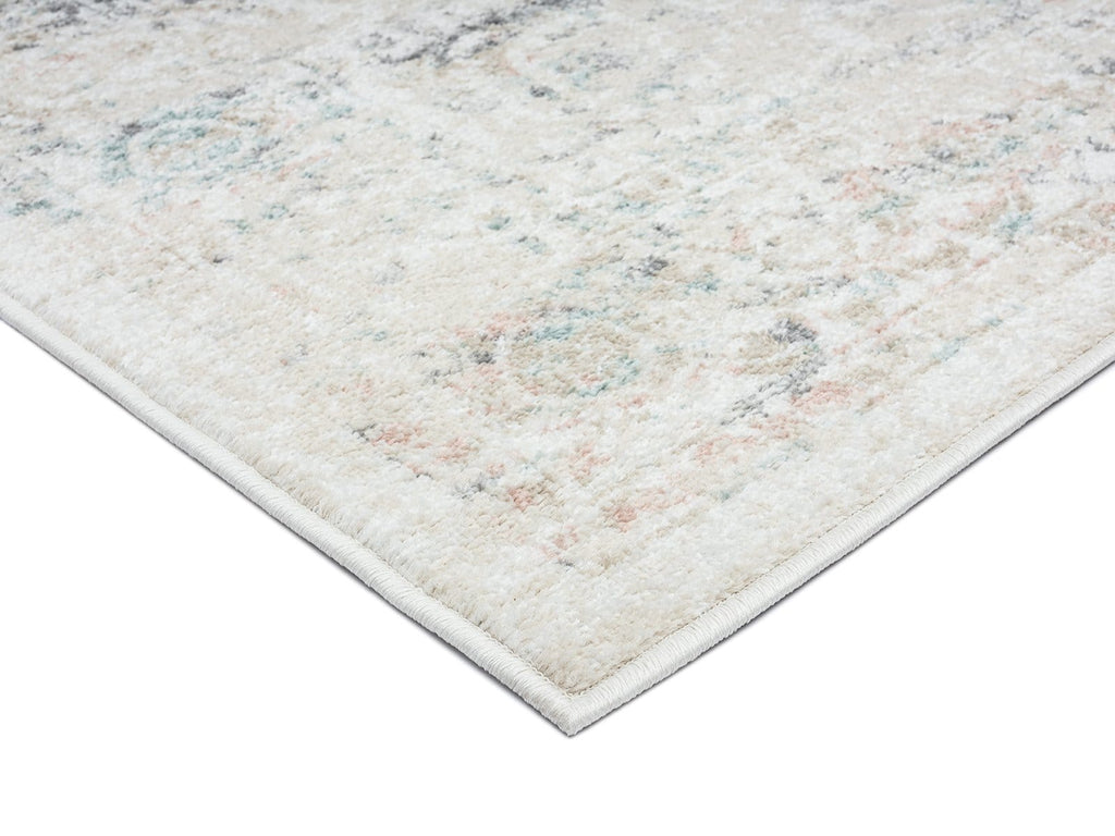 Elouise Cream And Grey Multi-Colour Traditional Floral Rug