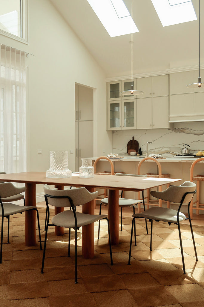 Emeka Moss Brown Diamond Hand-Tufted Rug