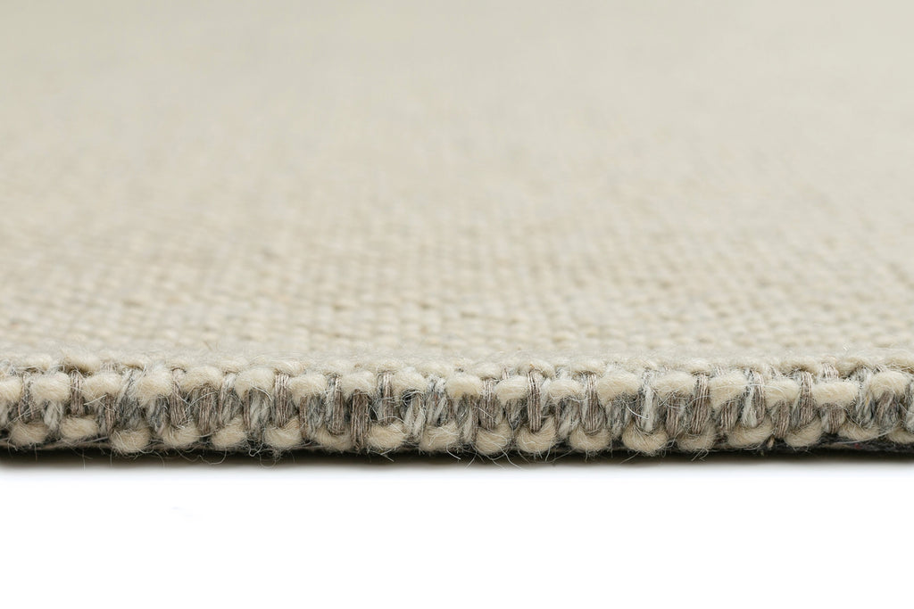Eminah Cream Beige Handmade Wool Rug