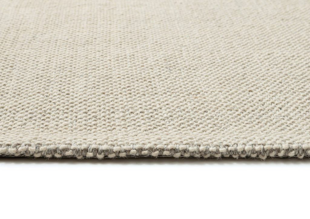 Eminah Cream Beige Handmade Wool Rug