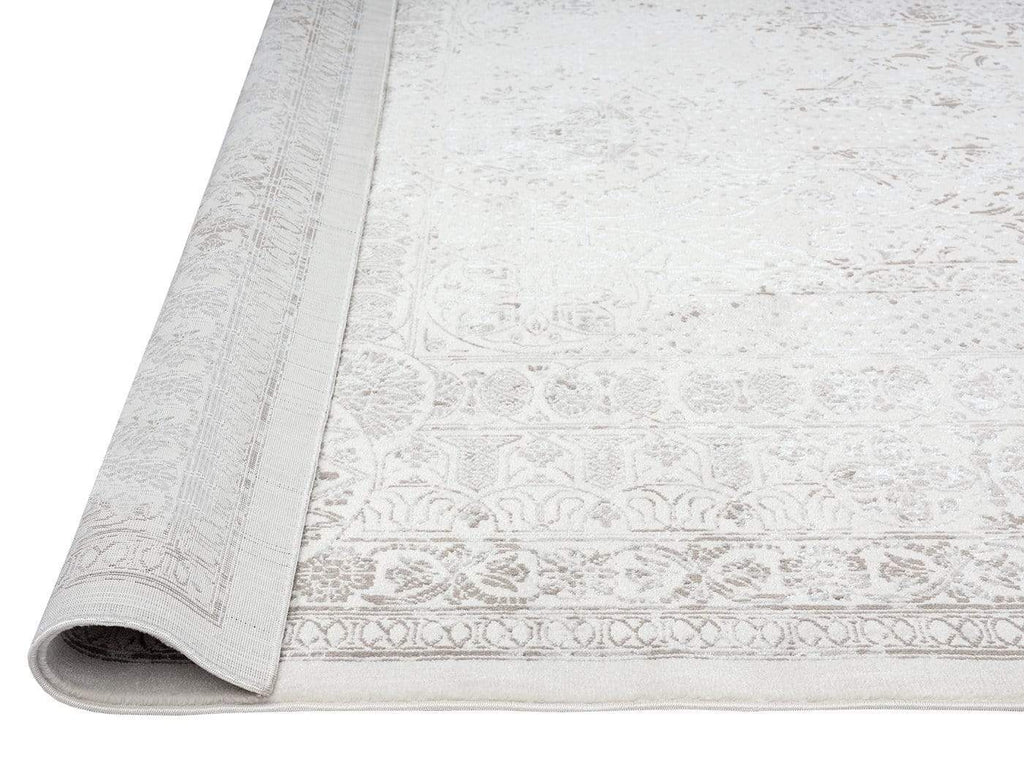 Esmeray Ivory And Grey Traditional Distressed Runner Rug*NO RETURNS UNLESS FAULTY