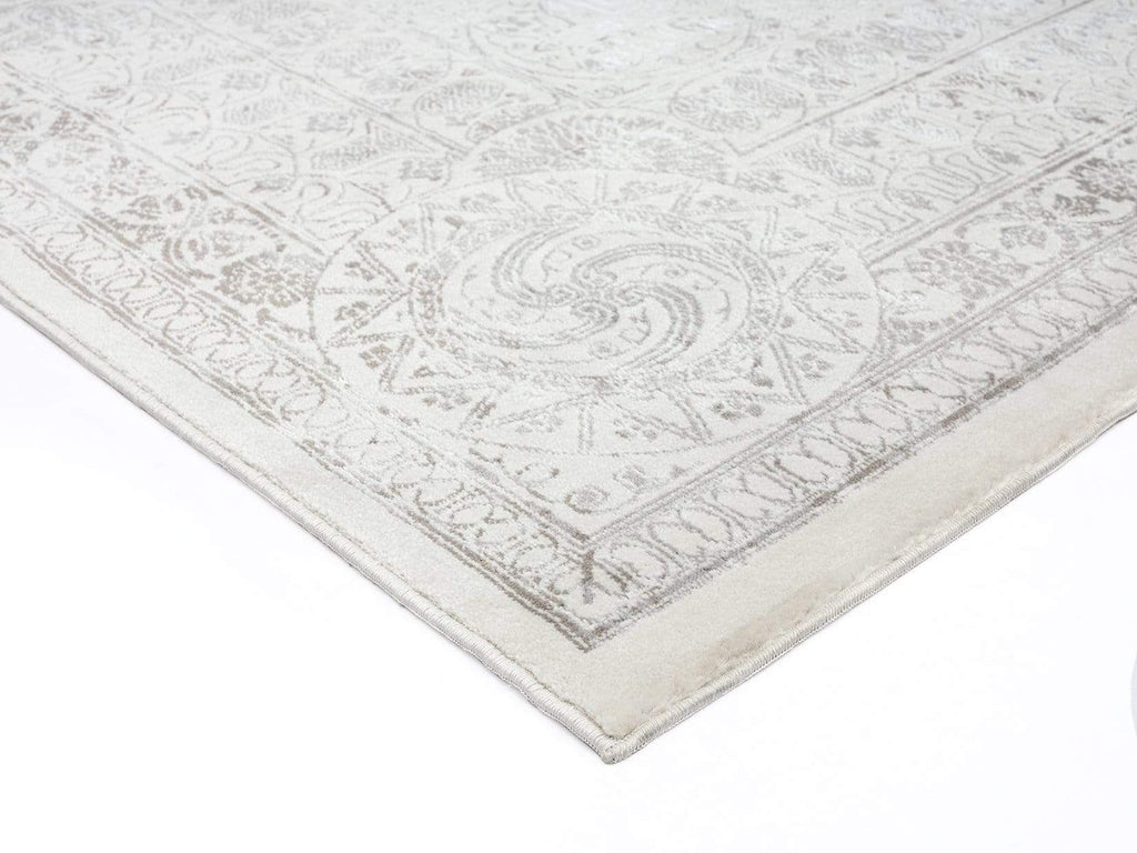 Esmeray Ivory And Grey Traditional Distressed Runner Rug*NO RETURNS UNLESS FAULTY