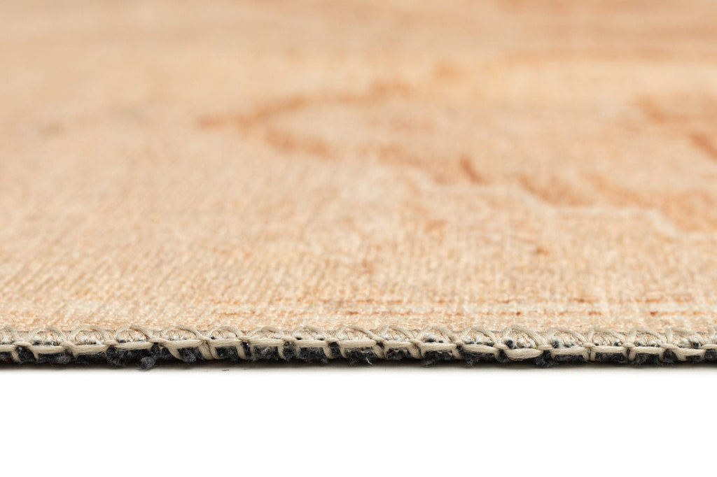 Esther Cream and Peach Tribal Washable Rug