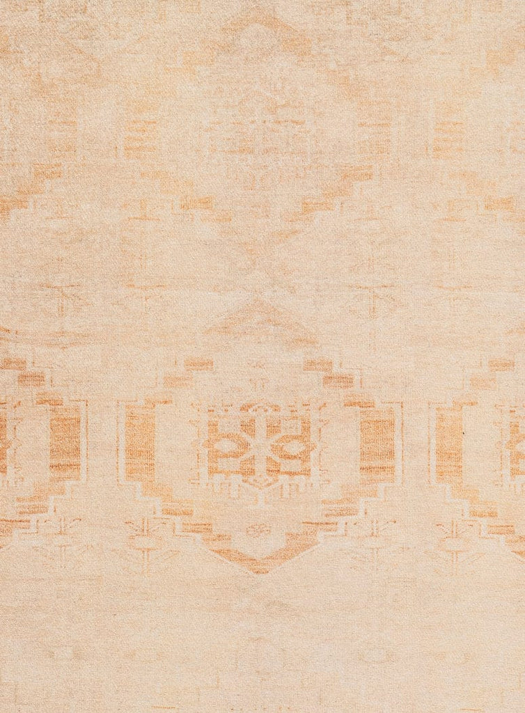 Esther Cream and Peach Tribal Washable Rug