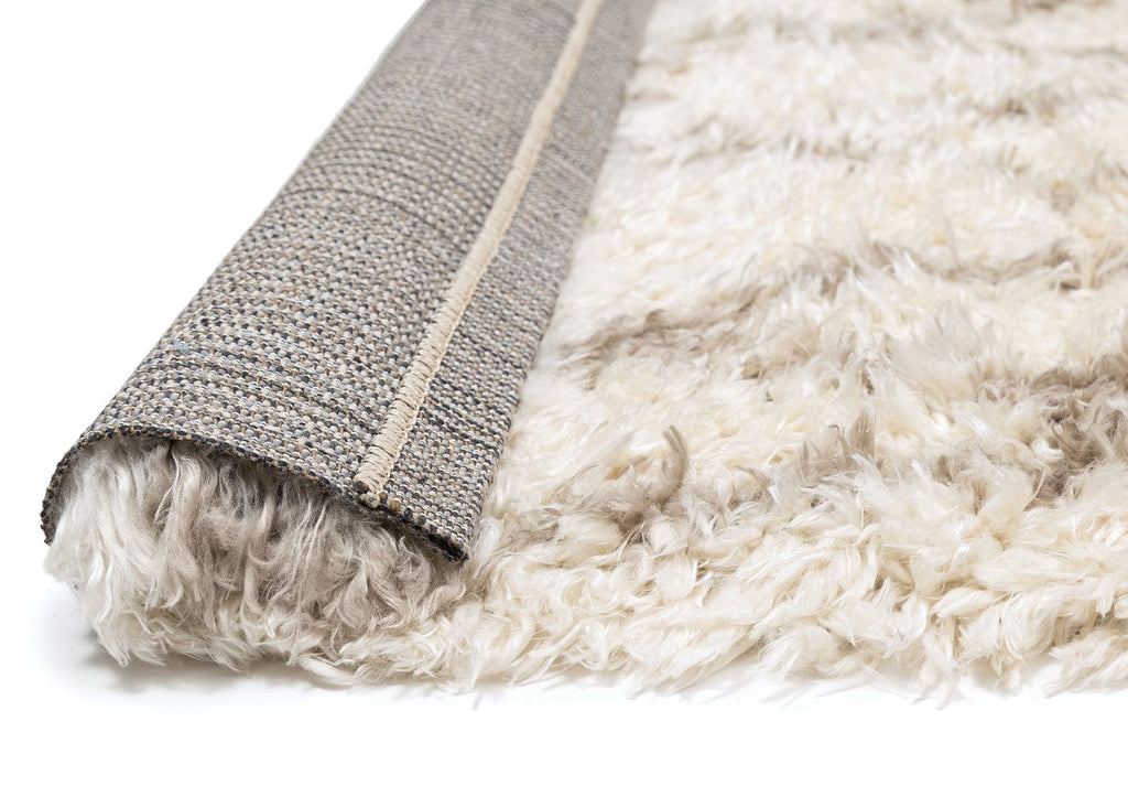 Fabiola Cream & Beige Tribal Shag Rug