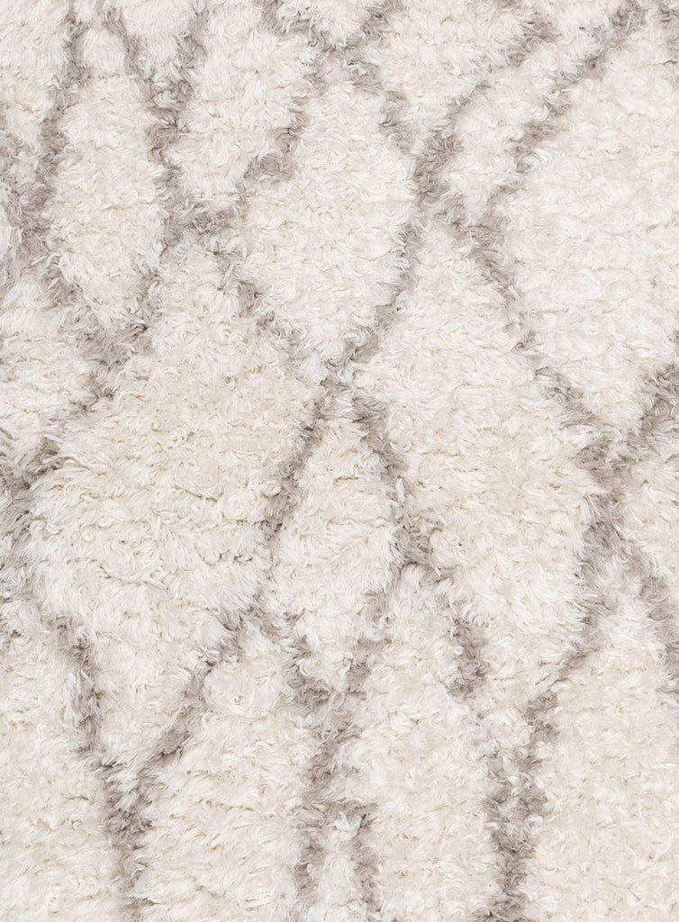 Fabiola Cream & Beige Tribal Shag Rug