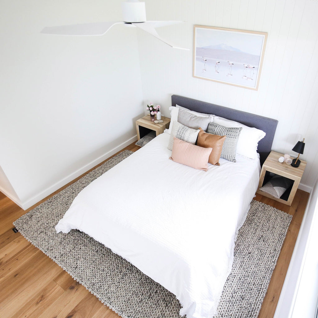 Farrah Marble Grey Braided Wool Rug