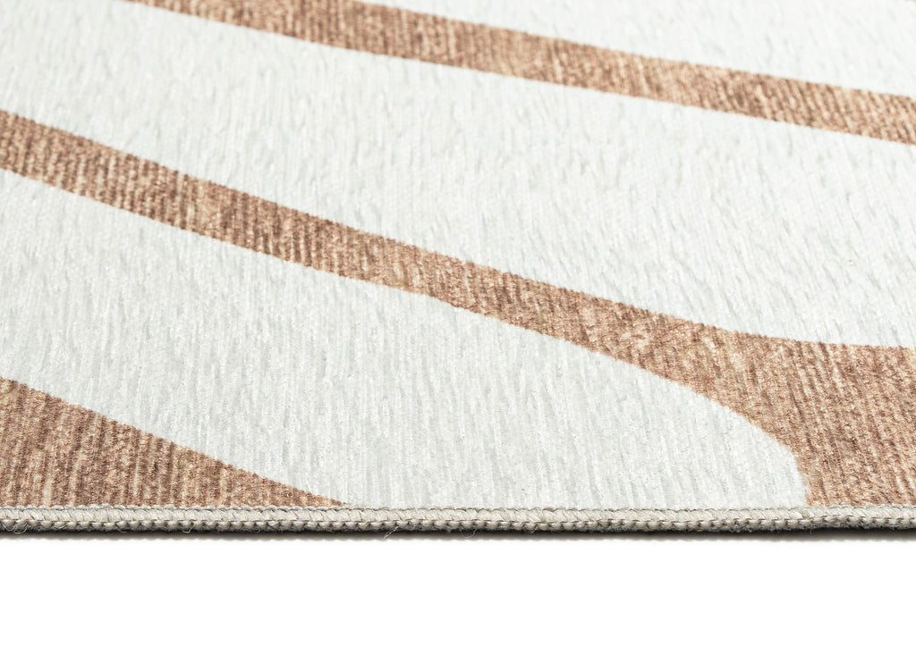 Farshana Beige Cream Indoor Outdoor Washable Rug