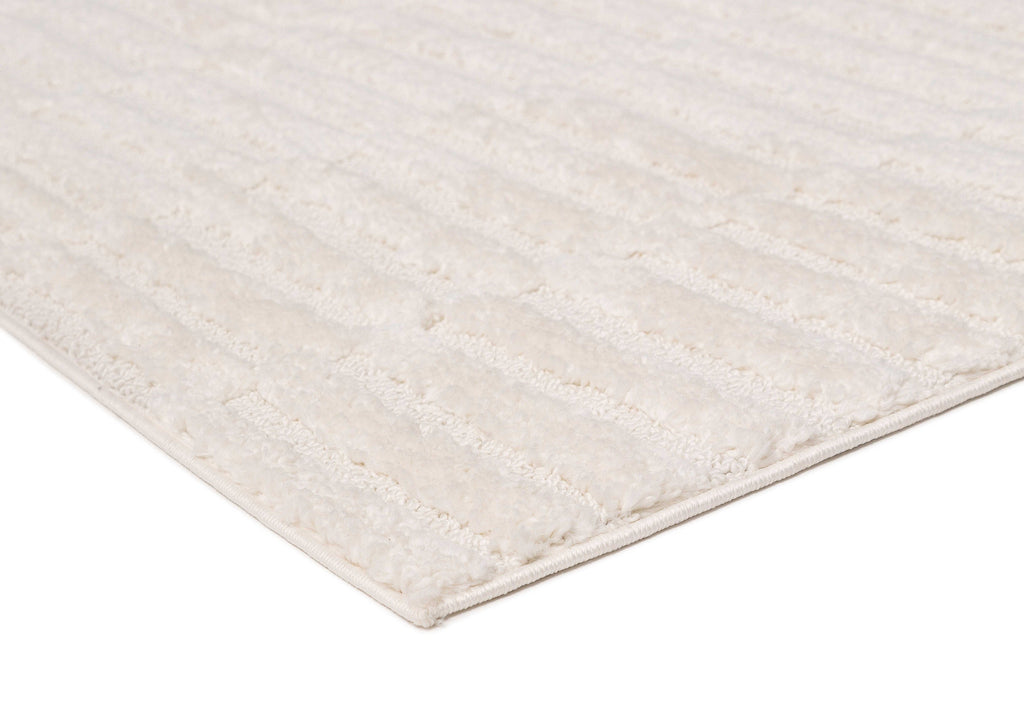 Filippa Ivory Cream Modern Textured Rug
