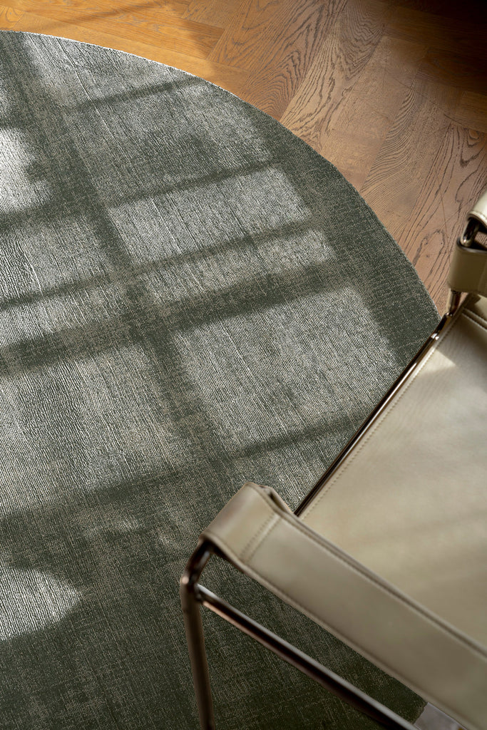 Franz Green Handwoven Round Rug