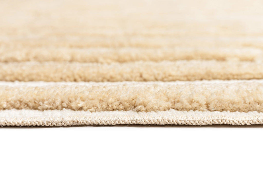 Fritzie Champagne Abstract Striped Rug