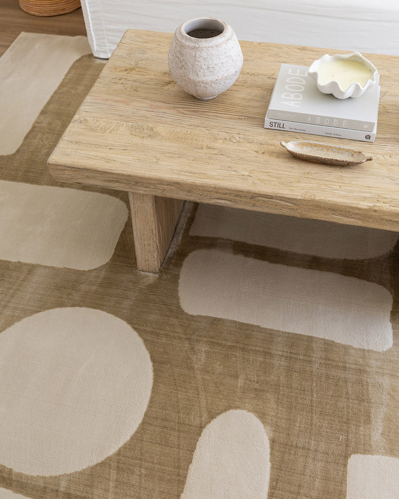 Hadessa Textured Geometric Neutral Rug