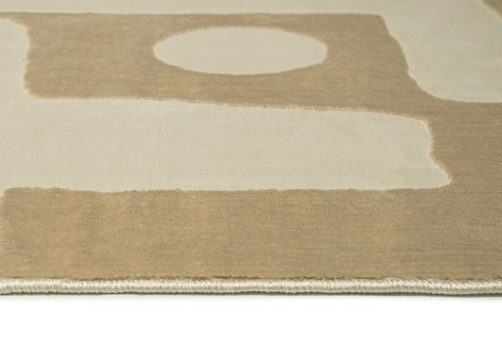 Hadessa Textured Geometric Neutral Rug