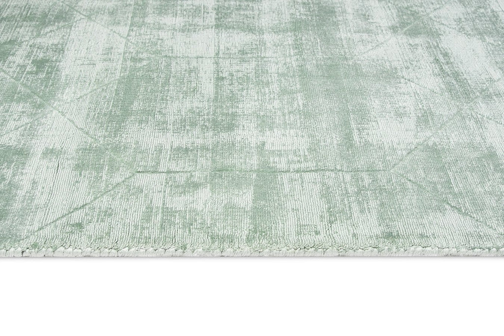 Harley Mint Green Geometric Viscose Rug