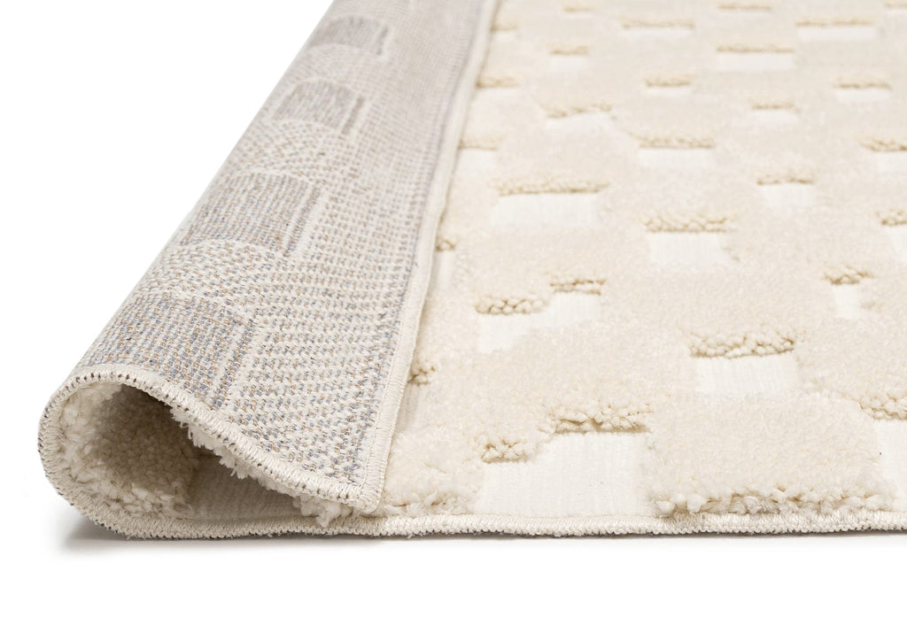 Harmon Ivory Modern Checkered Rug