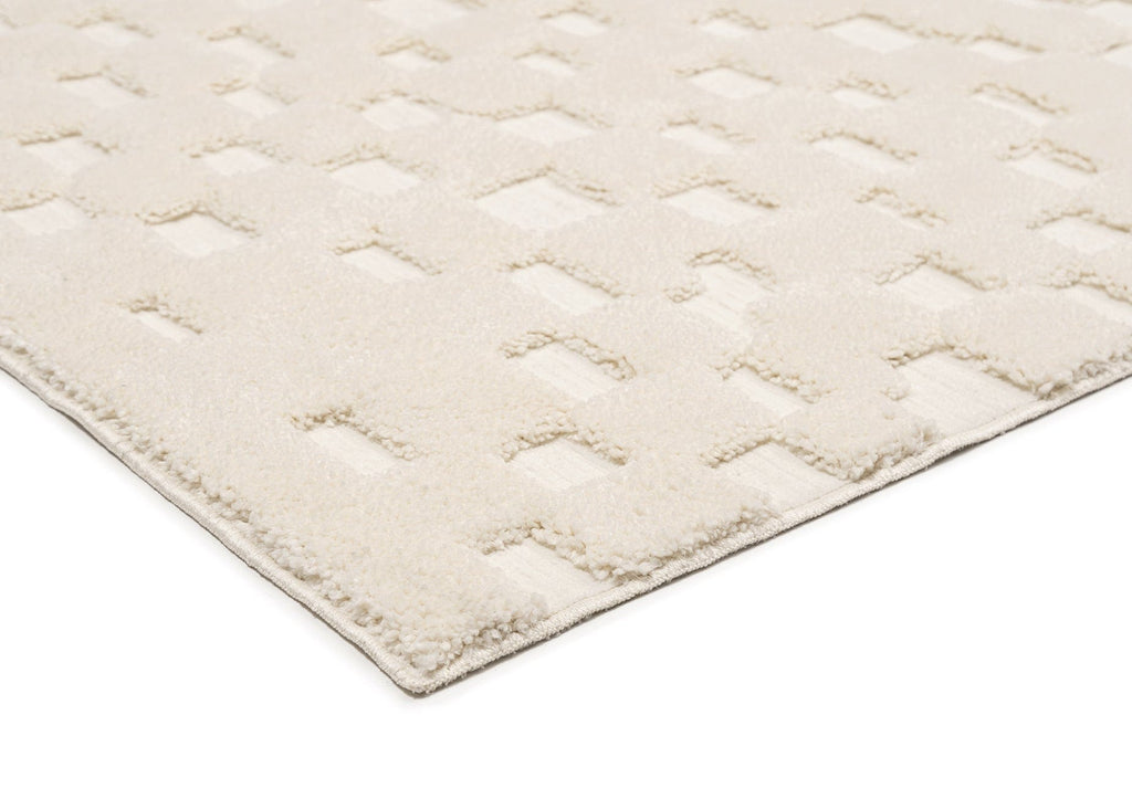 Harmon Ivory Modern Checkered Rug