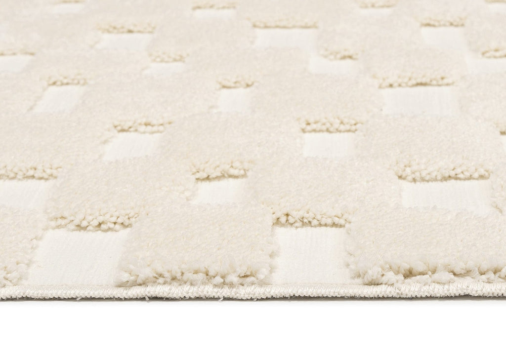 Harmon Ivory Modern Checkered Rug