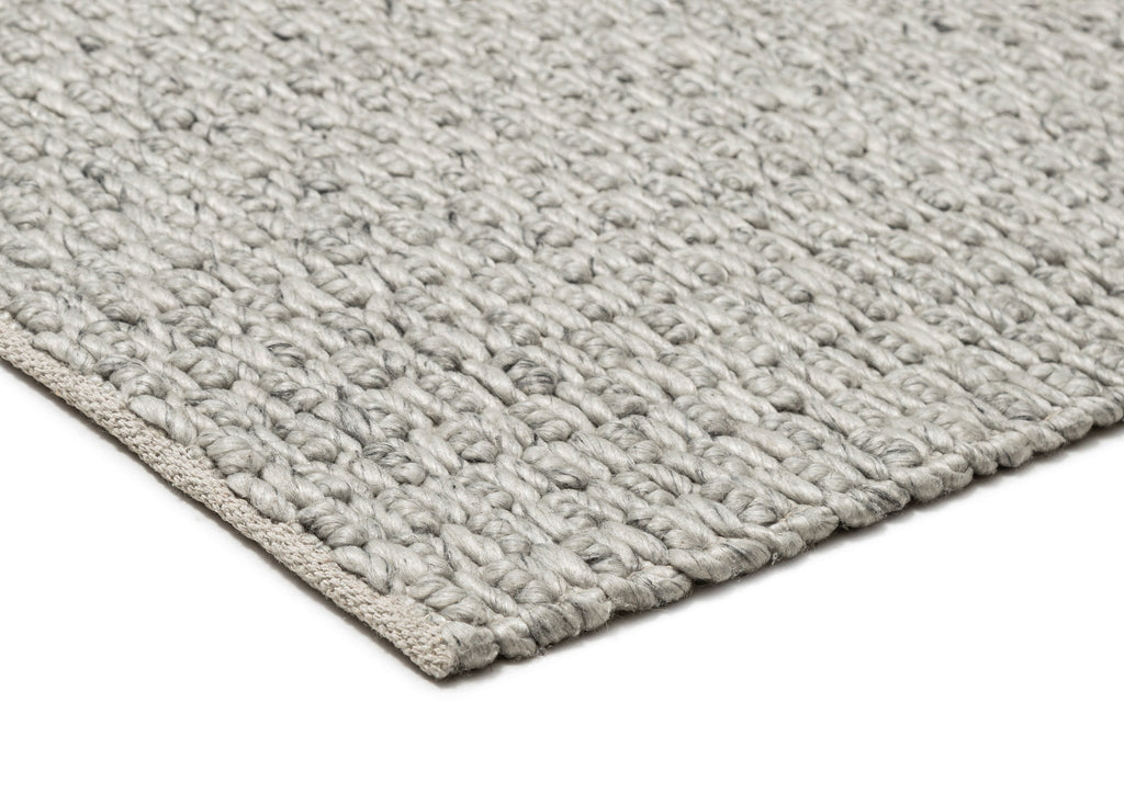 Heather Grey Chunky Wool Rug