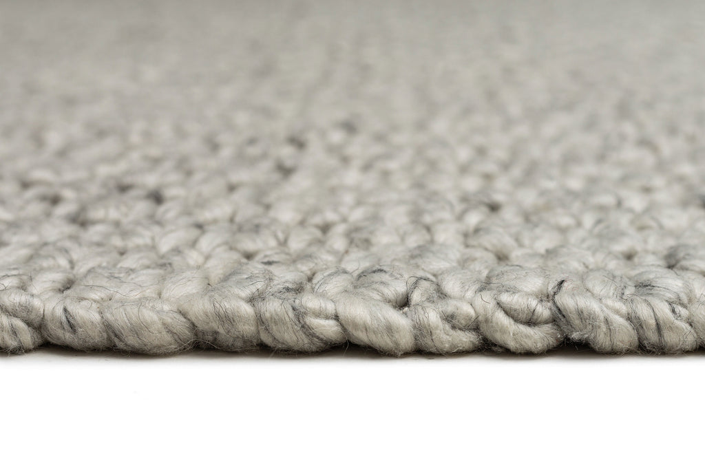 Heather Grey Chunky Wool Rug