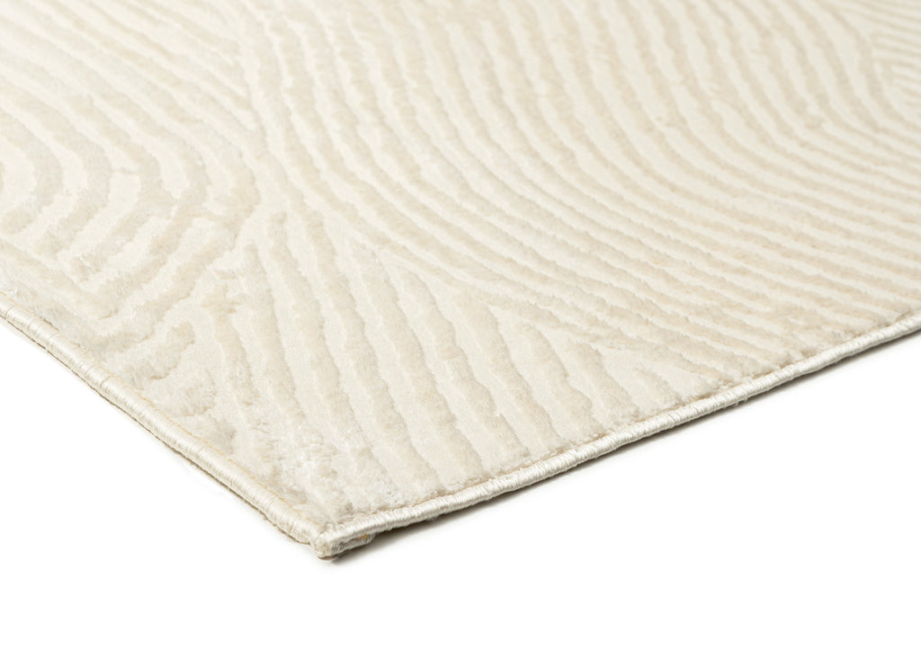 Idina Neutral Abstract Washable Rug
