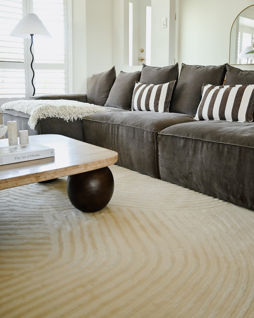 Idina Neutral Abstract Rug