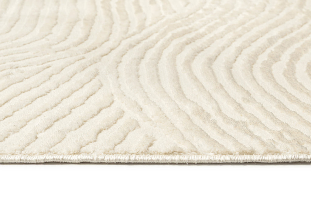 Idina Neutral Abstract Washable Rug