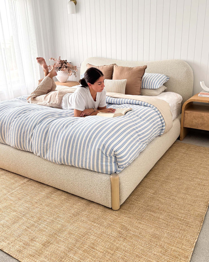 Ilya Sandy Beige Woven Indoor Outdoor Rug