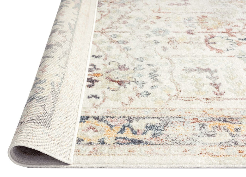 Indiana Blue and Purple Multi-Colour Distressed Rug