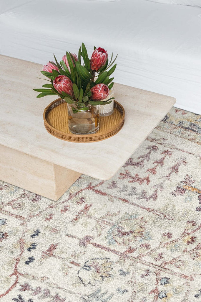 Indiana Blue and Purple Multi-Colour Distressed Rug