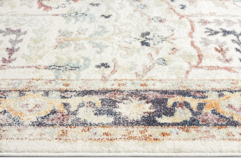 Indiana Blue and Purple Multi-Colour Distressed Rug