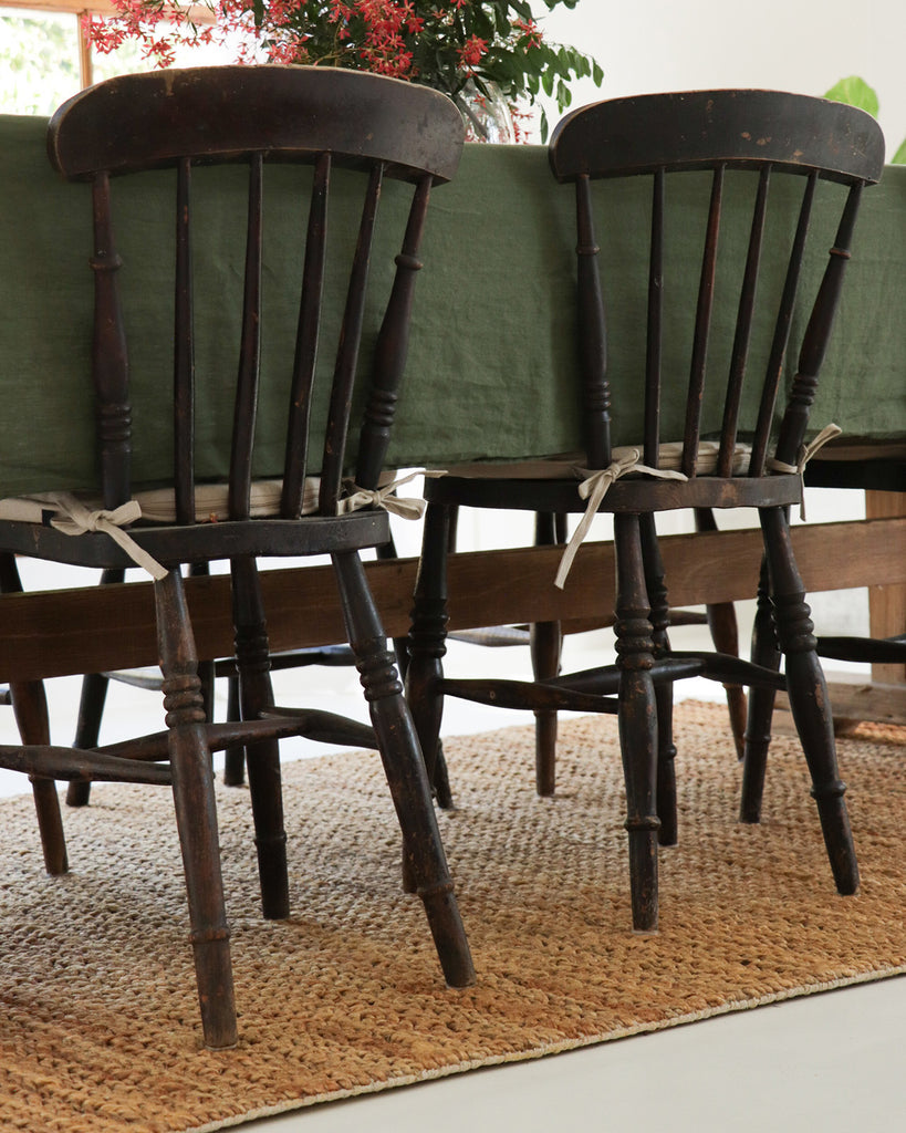 Indigo Natural Tan Braided Jute Rug