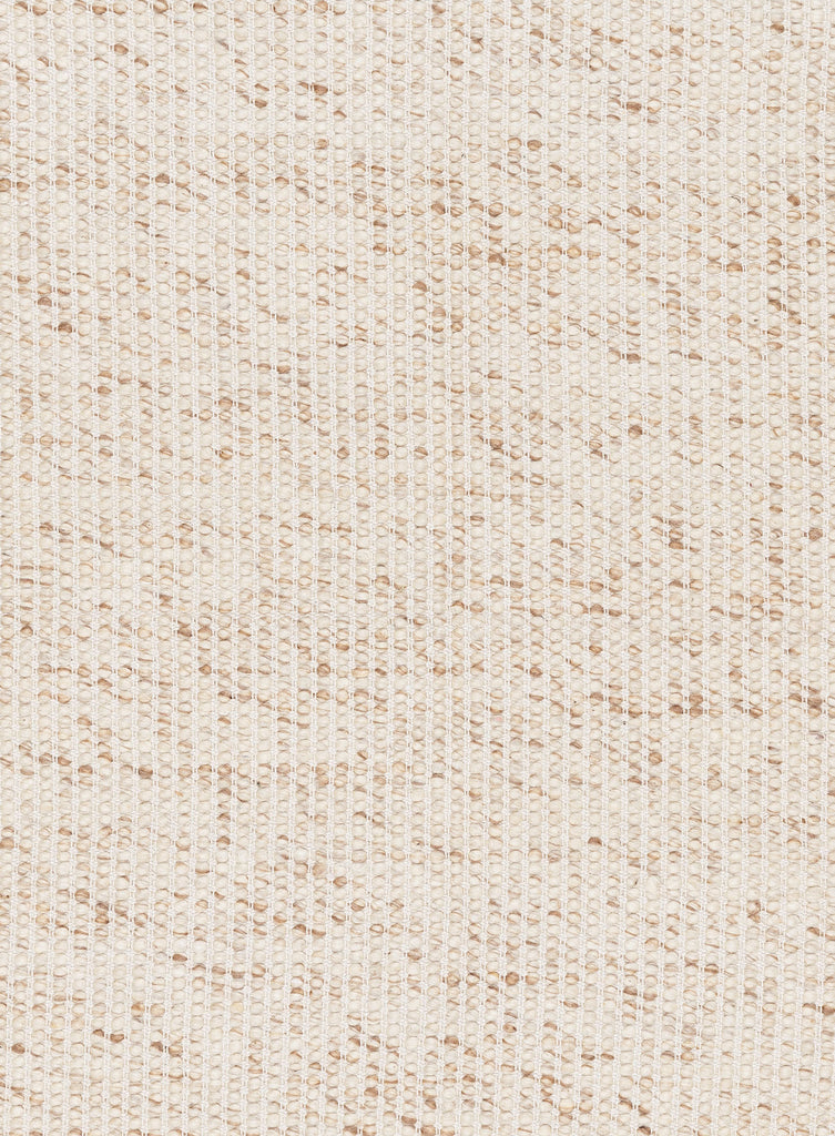 Indya Marbled Cream and Beige Chunky Wool Round Rug