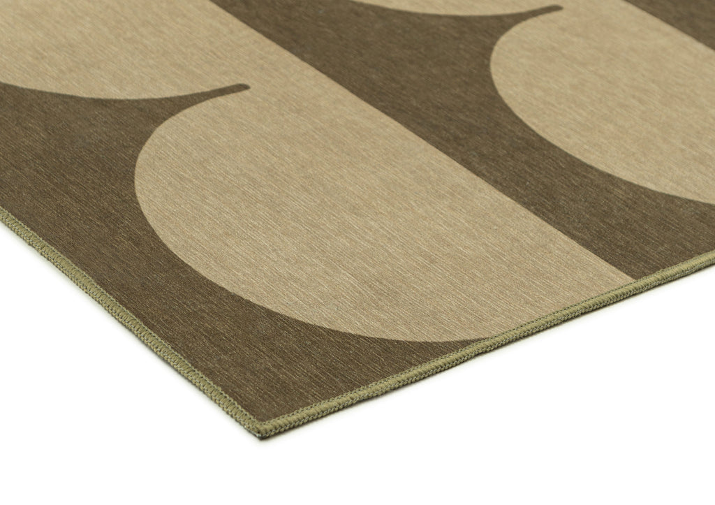 Inez Forest and Sage Arch Stripe Indoor Outdoor Rug