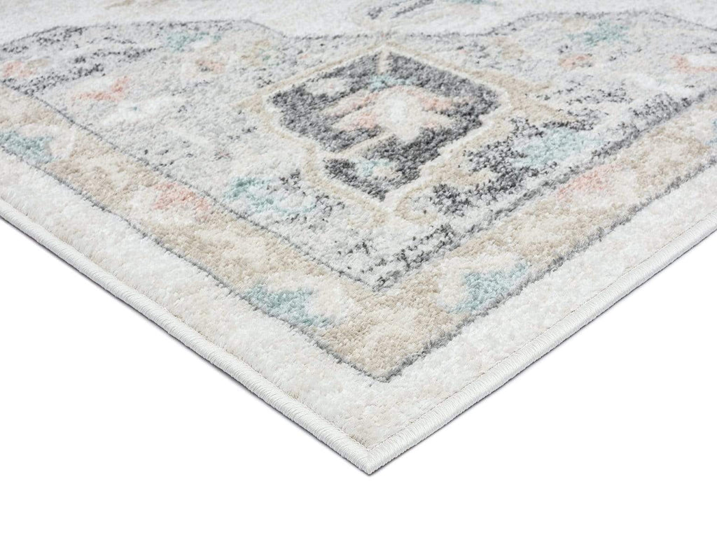 Ingrid Cream Blue And Pink Traditional Floral Rug *NO RETURNS UNLESS FAULTY